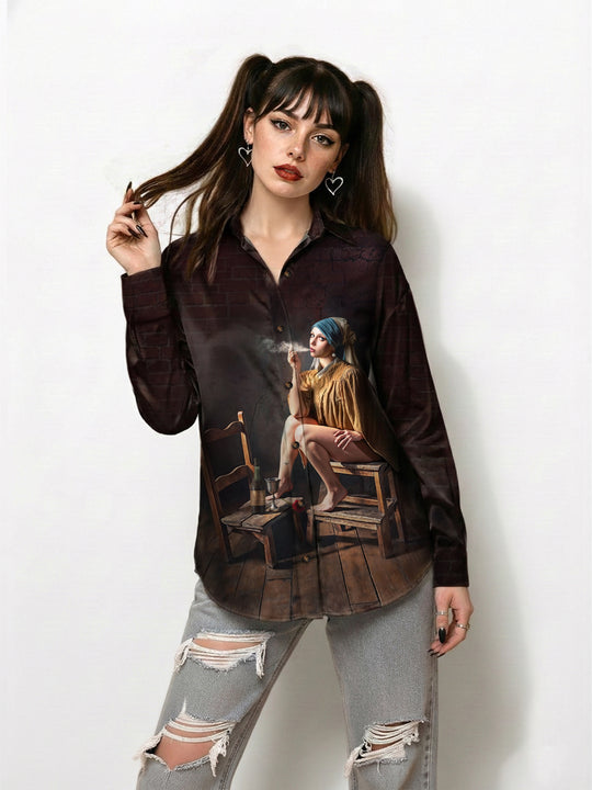 Smoking Girl : Unisex shirt